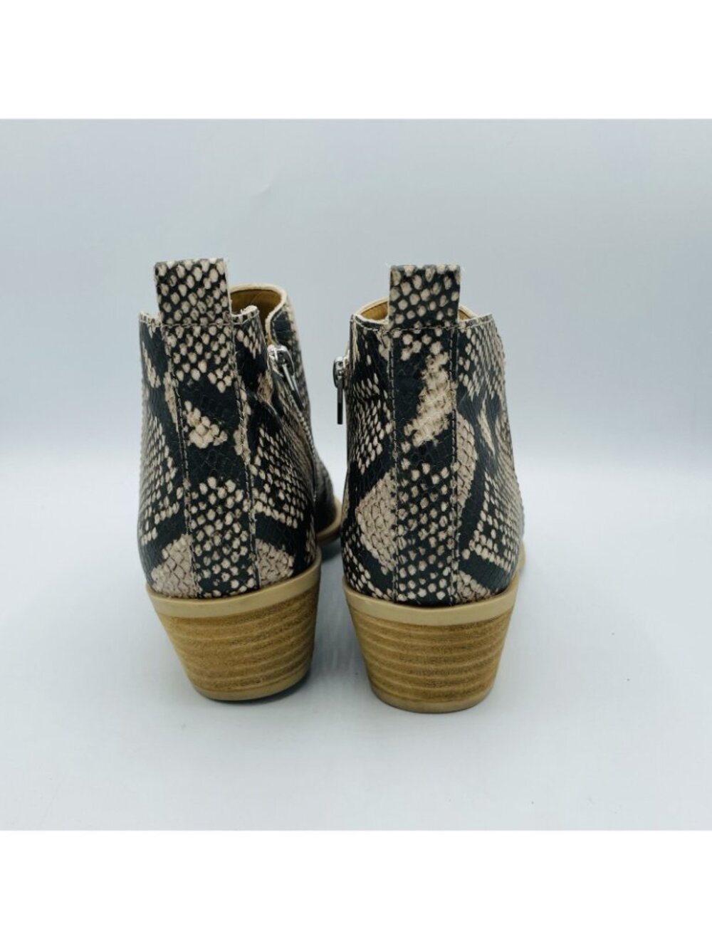 Dolce Vita Womens Shoes Size 7.5 Snake Print Slip-On Boot Ankle Booties Zip - Picture 7 of 11